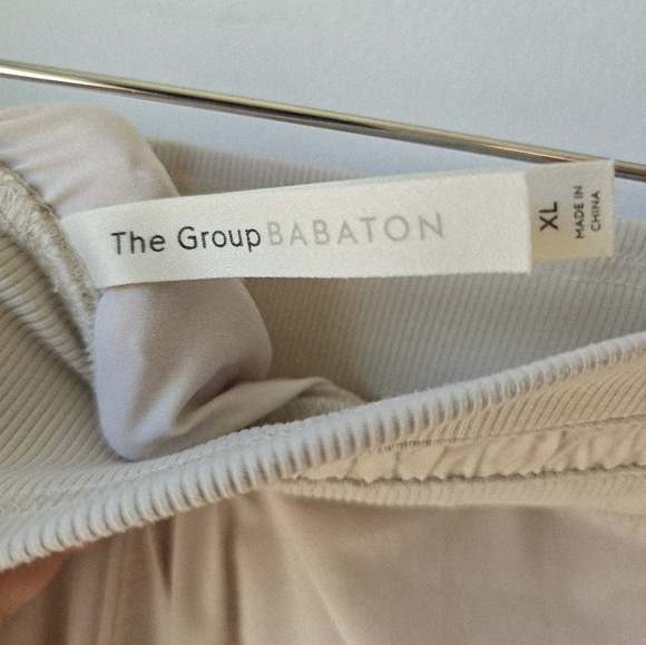 ARITZIA BABATON The Group Arrow Woven Joggers Cinch Hem Casual Pants XL - Picture 10 of 11